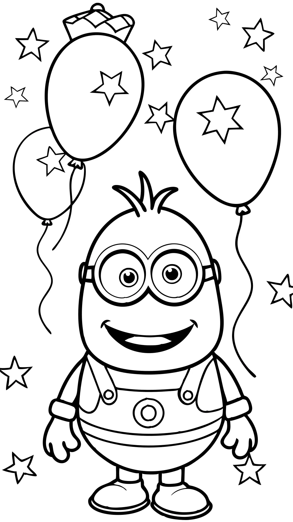 minion coloring page printable